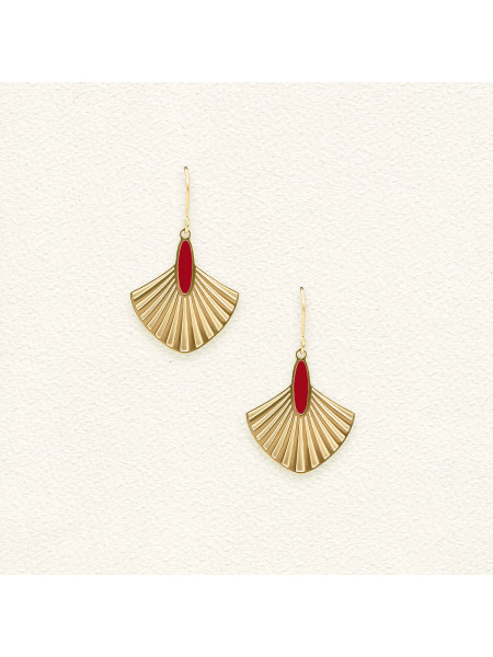 Boucles d'oreilles Yaelle Rouge