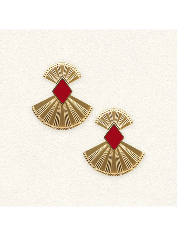 Boucles d'oreilles Luce Blanc