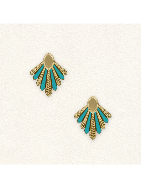Boucles d'oreilles Nayati Turquoise