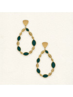 Boucles d'oreilles Ella Vert Sapin