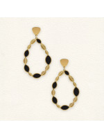Boucles d'oreilles Ella Noir