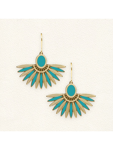 Boucles d'oreilles Ming Turquoise
