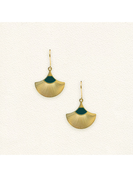 Boucles d'oreilles Jasmine Vert Sapin