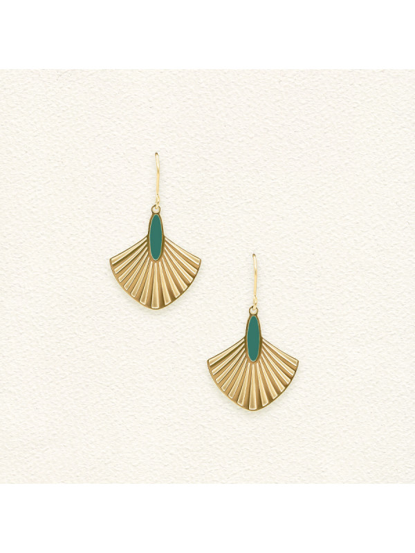 Boucles d'oreilles Yaelle Vert Tropical