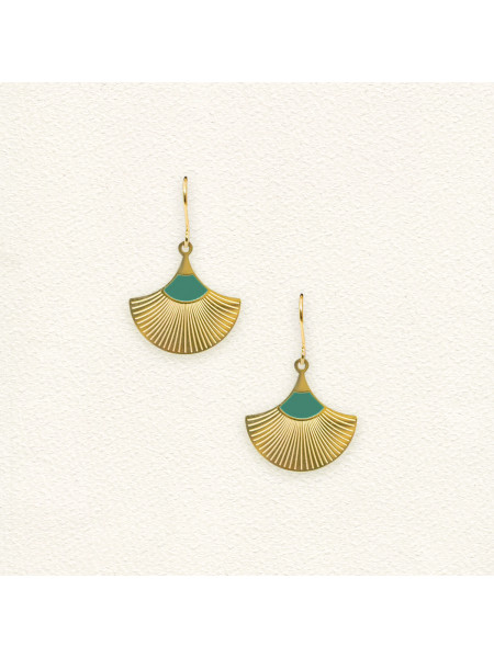 Boucles d'oreilles Jasmine Vert Sapin