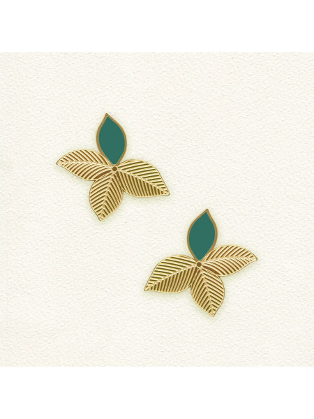 Boucles d'oreilles Joie Vert