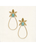 Boucles d'oreilles Nina Amazonite