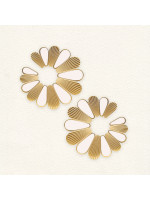 Boucles d'oreilles Blanc Flower 1