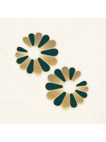 Boucle d'oreilles Vert clair Flower 1