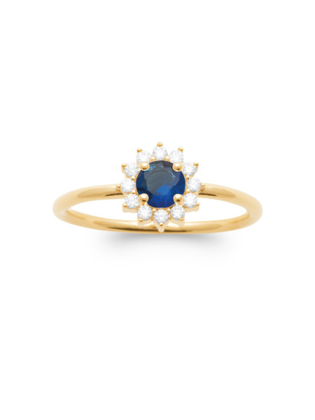 Bague Jodie Bleue