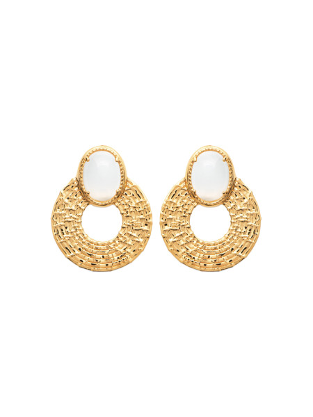 Boucles d'oreilles Emilie Pierre de Lune